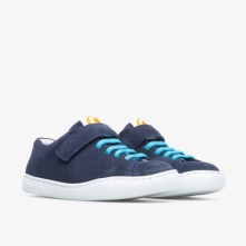 Camper Peu Kids Sneakers US-85564 Navy Discount